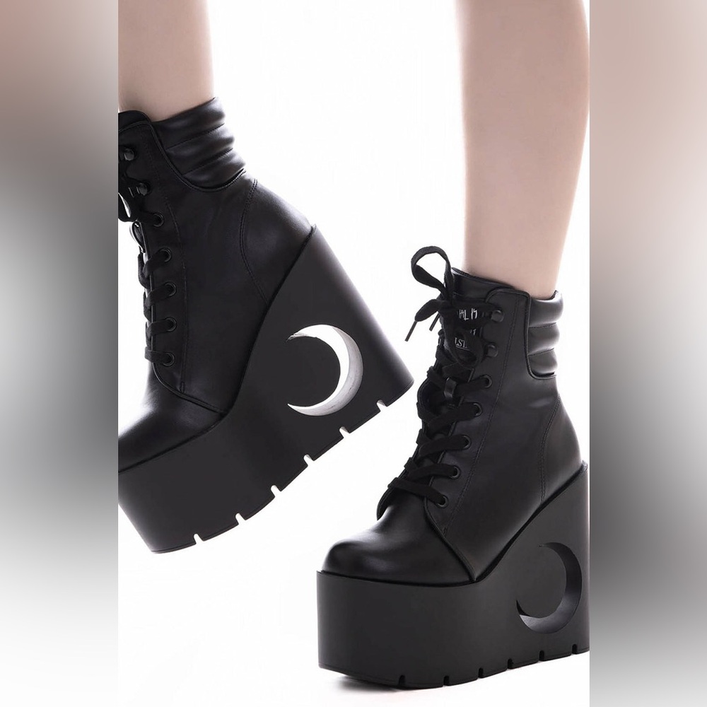 ISO Killstar Diana Wedge Boots